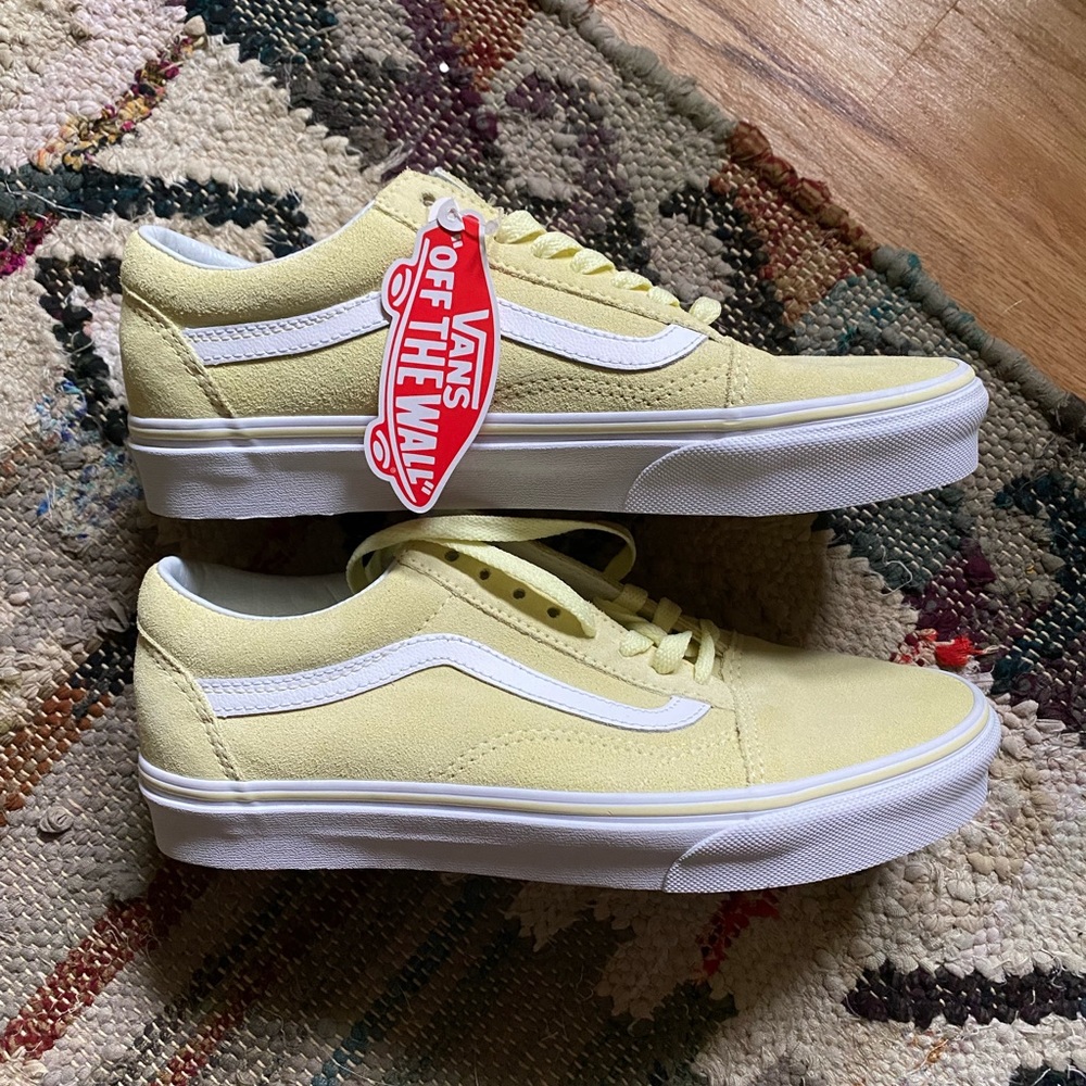 Pastel Yellow Old Skool Vans